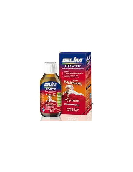 Ibum Forte zaw. doust. 200 mg/5 ml o smaku malinowym 100 g