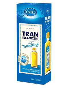 Tran Islandzki LYSI naturalny 240 ml