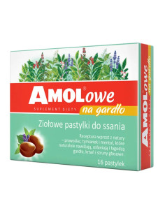 Amolowe pastylki na gardło 16 past.