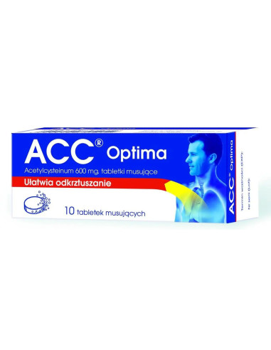 ACC Optima 600 mg 10 tabl. musujących
