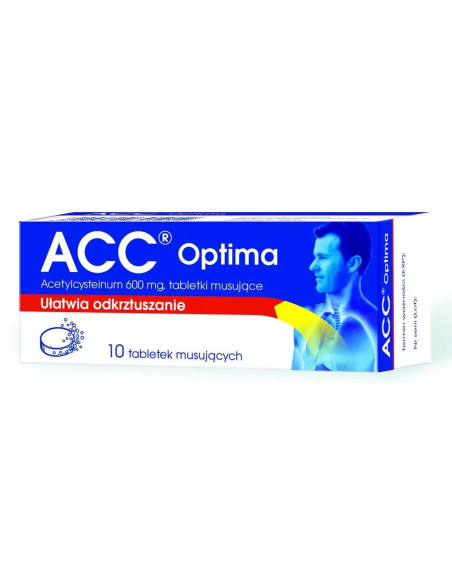 ACC Optima 600 mg 10 tabl. musujących