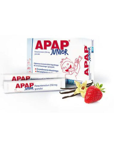 Apap Junior 250 mg 10 sasz