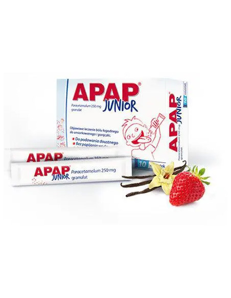 Apap Junior 250 mg 10 sasz