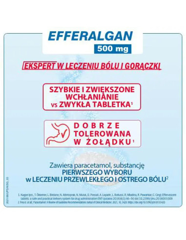 Efferalgan 500 mg 16 tabl. musujących