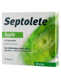 Septolete Apple 18 pastylek do ssania