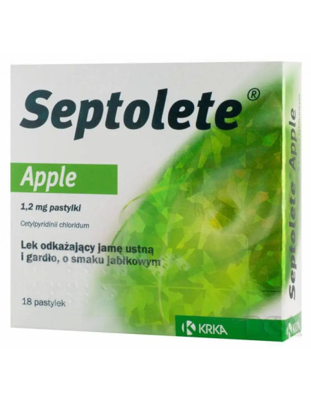 Septolete Apple 18 pastylek do ssania
