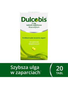 Dulcobis 5 mg 20 tabletek