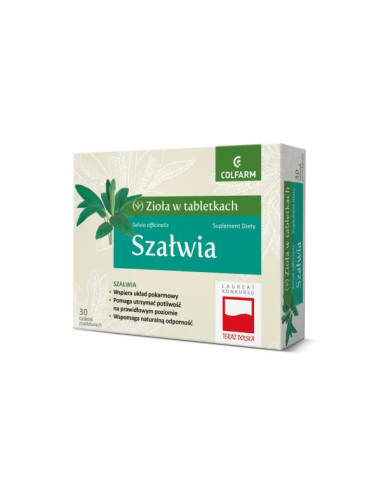 Szałwia 30 tabletek Colfarm