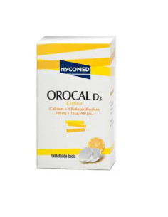 Orocal D3 smak cytrynowy 30 tabl.