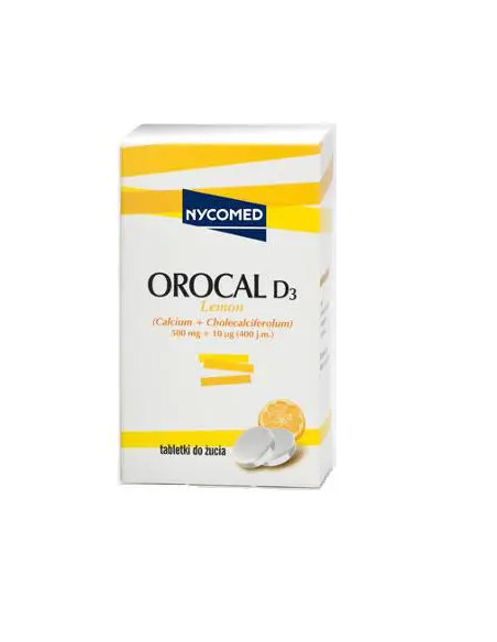 Orocal D3 smak cytrynowy 30 tabl.