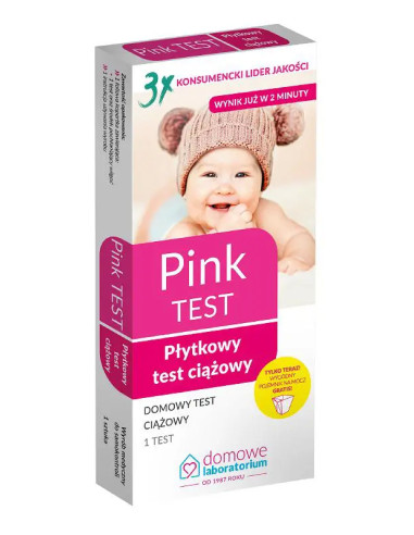 PINK płytkowy test ciążowy 1 szt.