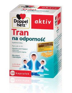 Doppelherz Aktiv Tran na odporność 120 kaps.
