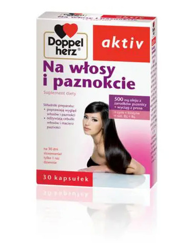 Doppelherz Aktiv Na włosy i paznokcie 30 tabl.