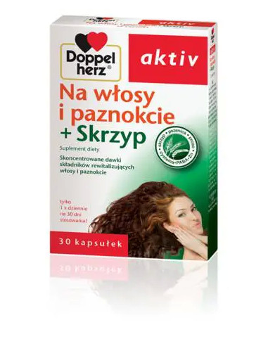 Doppelherz Aktiv Na włosy i paznokcie + skrzyp...