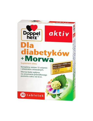 Doppelherz Aktiv Dla diabetyków + Morwa 30...