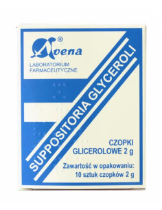 Czopki glicerolowe dla dorosłych 2 g 10 czop.