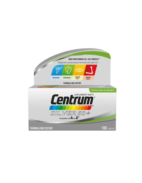 Centrum Kompletne od A-Z Silver 50+ Multiefekt 100 tabl.