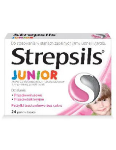 Strepsils Junior 24 pastylki do ssania
