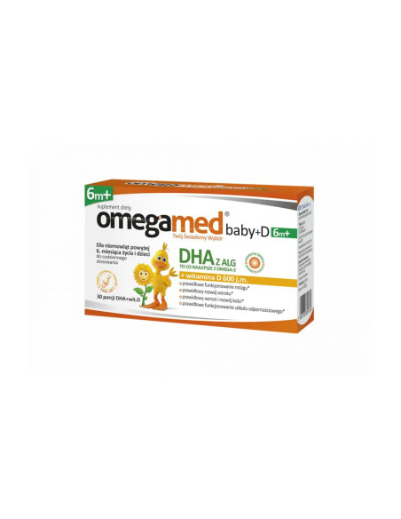 Omegamed Baby + D 6m+ 30 kaps. twist-off