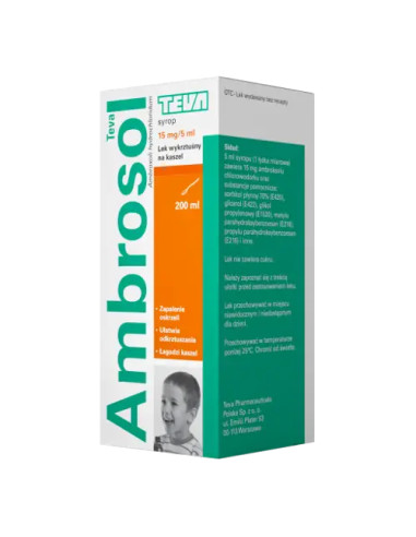 Ambrosol 15 mg/5 ml syrop 200 ml