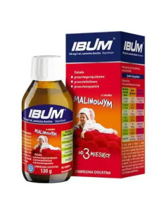 Ibum 130 ml zaw. sm. malinowy 0,1 g/5 ml
