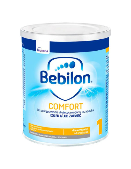 Bebilon Comfort 1 Żywność specjalnego przeznaczenia medycznego dla niemowląt od urodzenia 400 g