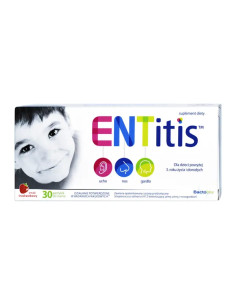 ENTitis smak truskawkowy 30 pastylek do ssania