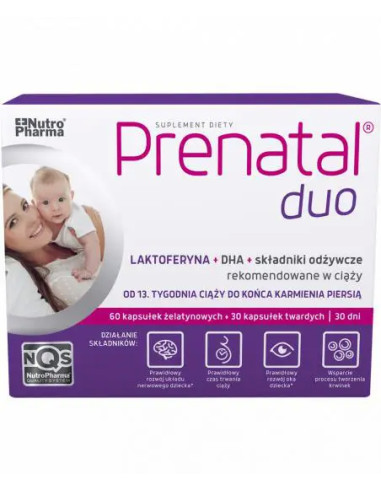 Prenatal DUO 30 kapsułek twardych + 60 kapsułek...