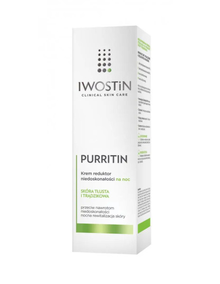 Iwostin Purritin Krem reduktor niedoskonałości na noc 40 ml