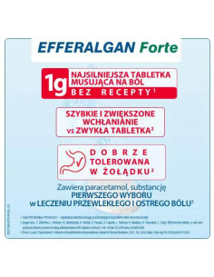 Efferalgan Forte 1g 8 tabletek musujących