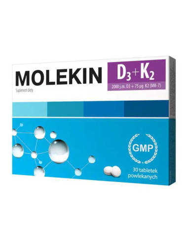 Molekin D3 + K2 30 tabl.