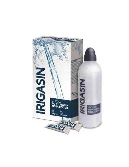 Irigasin zestaw 12 saszetek + butelka
