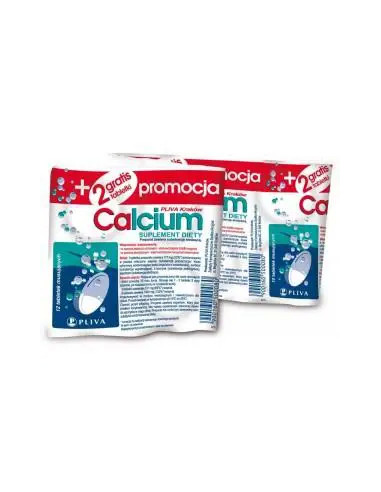 Pliva Calcium bezsmakowe 14 tabl. mus.
