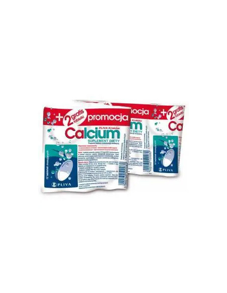 Pliva Calcium bezsmakowe 14 tabl. mus.