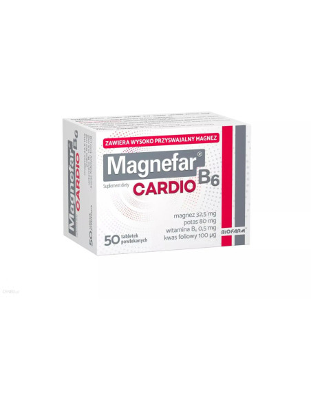 Magnefar B6 cardio 50 tabl.