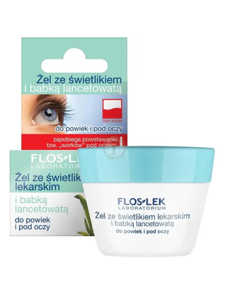 Floslek żel do powiek i pod oczy ze świetlikiem i babką lancetowatą 10 g