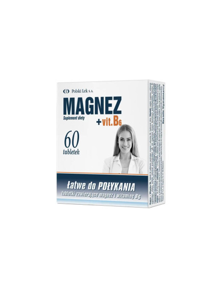 Magnez + witamina B6, 60 tabletek