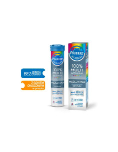 Plusssz 100% Multiwitamina Mężczyzna Complex 20 tabl. mus.