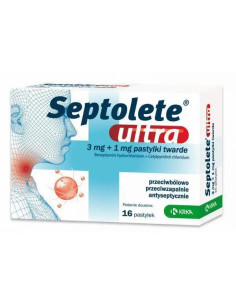 Septolete Ultra 16 pastylek do ssania