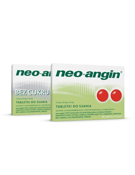 Neo-Angin bez cukru tabletki do ssania 24 szt.