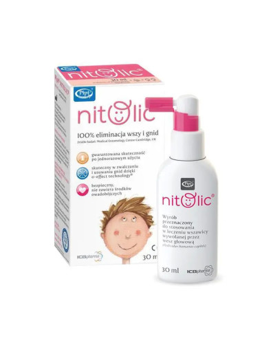 Pipi Nitolic spray przeciw wszawicy 30 ml +...