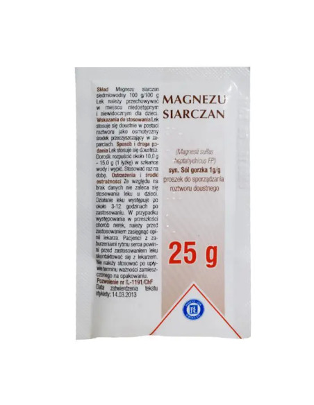 Magnezu siarczan (sól gorzka) Hasco 25 g
