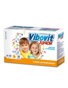 Vibovit Junior smak pomarańczowy 30 saszetek
