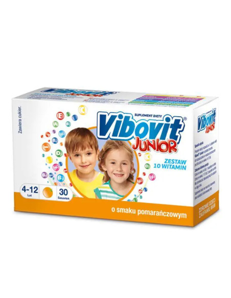 Vibovit Junior smak pomarańczowy 30 saszetek