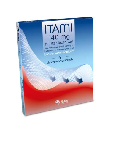 Itami plastry lecznicze 140 mg 5 szt.