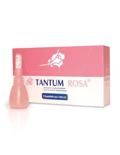 Tantum Rosa roztwór dopochwowy 140 ml 5 butelek