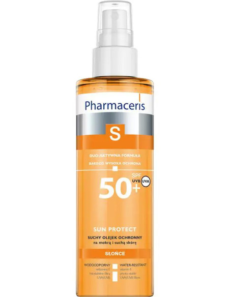 Pharmaceris S Suchy olejek ochronny SPF50+ do ciała na mokrą i suchą skórę 200 ml