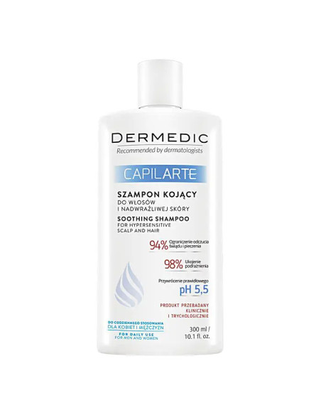 Dermedic Capilarte Szampon kojący do włosów i skóry nadwrażliwej 300 ml