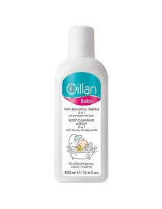 Oillan Baby płyn do mycia i kąpieli 2w1 2 x 400 ml 