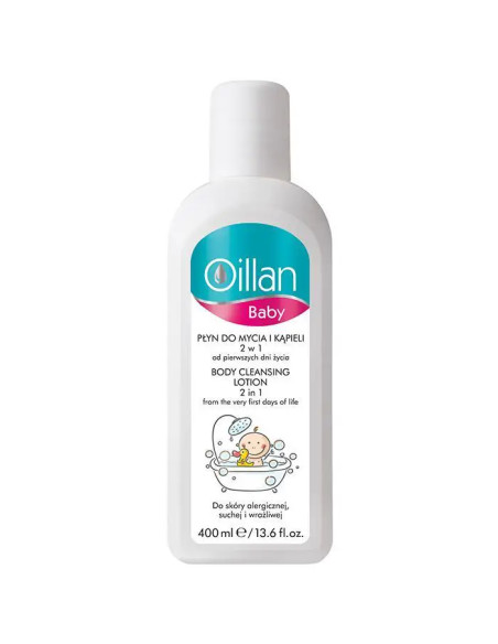 Oillan Baby płyn do mycia i kąpieli 2w1 2 x 400 ml 